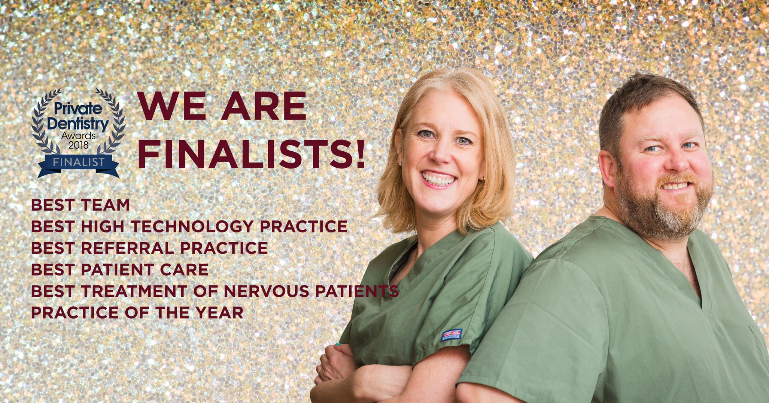 We are finalists - private dentistry awards 2018